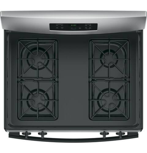 GE - 4.8 Cu. Ft. Freestanding Gas Range - Silver - Alt_View_Standard_11