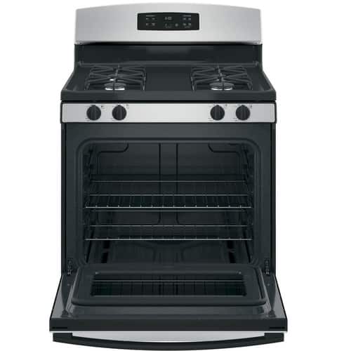 GE - 4.8 Cu. Ft. Freestanding Gas Range - Silver - Alt_View_Standard_13