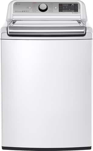 LG - 5.2 Cu. Ft. 14-Cycle Top-Loading Washer - White - Front_Standard