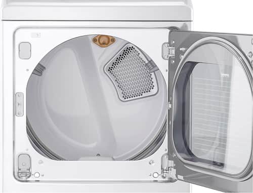 LG - 7.3 Cu. Ft. 14-Cycle Electric Dryer with Steam - White - Alt_View_Standard_2