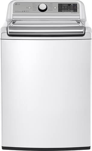 LG - 5.2 Cu. Ft. 12-Cycle Super Capacity Top Load Washer - White