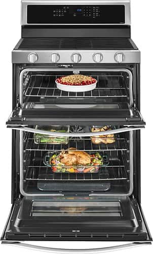 Whirlpool - 6.0 Cu. Ft. Self-Cleaning Freestanding Double Oven Gas Convection Range - Stainless steel - Alt_View_Standard_13