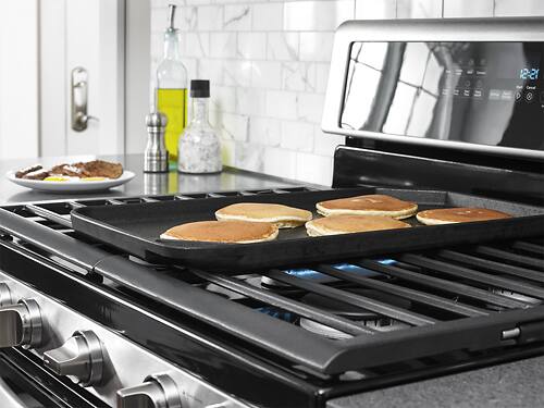 Whirlpool - 6.0 Cu. Ft. Self-Cleaning Freestanding Double Oven Gas Convection Range - Stainless steel - Alt_View_Standard_14