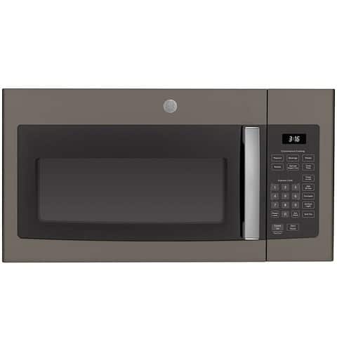 GE - 1.6 Cu. Ft. Over-the-Range Microwave - Slate - Front_Standard