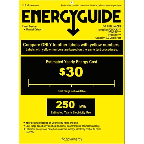 GE - 7.0 Cu. Ft. Chest Freezer - Camouflage - Energy_Guide