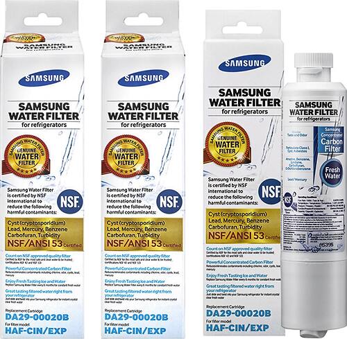 Samsung - Water Filter for Select Samsung Refrigerators (3-Pack) - Front_Standard