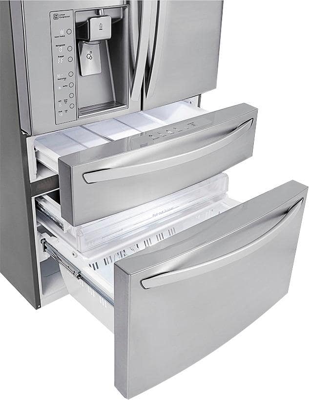 LG - Door-in-Door 29.9 Cu. Ft. 4-Door French Door Refrigerator with Thru-the-Door Ice and Water - Stainless steel - Alt_View_Standard_11