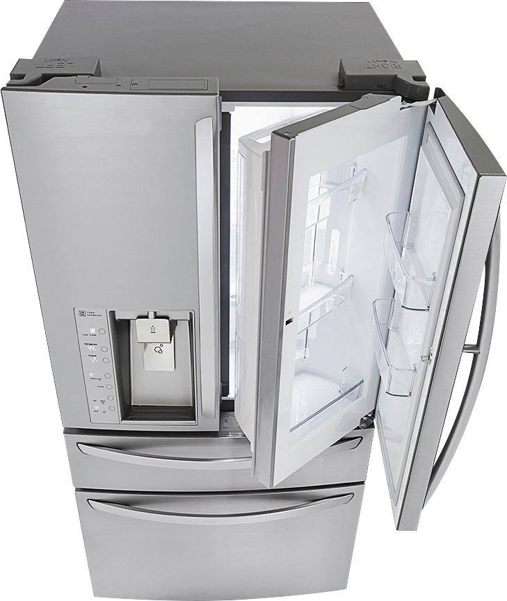 LG - Door-in-Door 29.9 Cu. Ft. 4-Door French Door Refrigerator with Thru-the-Door Ice and Water - Stainless steel - Alt_View_Standard_14