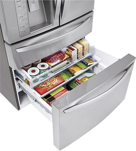 LG - Door-in-Door 29.9 Cu. Ft. 4-Door French Door Refrigerator with Thru-the-Door Ice and Water - Stainless steel - Alt_View_Standard_17