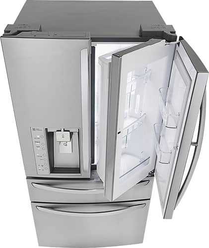 LG - Door-in-Door 29.9 Cu. Ft. 4-Door French Door Refrigerator with Thru-the-Door Ice and Water - Stainless steel - Alt_View_Standard_3