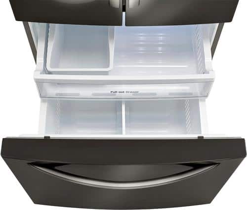 LG - 24.2 Cu. Ft. French Door Refrigerator - PrintProof Black Stainless Steel - Alt_View_Standard_11