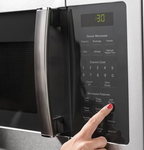 GE - 1.7 Cu. Ft. Over-the-Range Microwave - Stainless steel - Alt_View_Standard_11