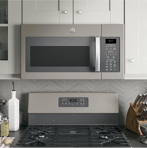 GE - 1.7 Cu. Ft. Over-the-Range Microwave - Slate at Pacific Sales