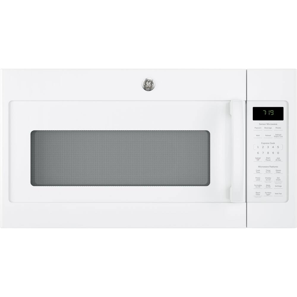 GE - 1.9 Cu. Ft. Over-the-Range Microwave with Sensor Cooking - White - Front_Standard
