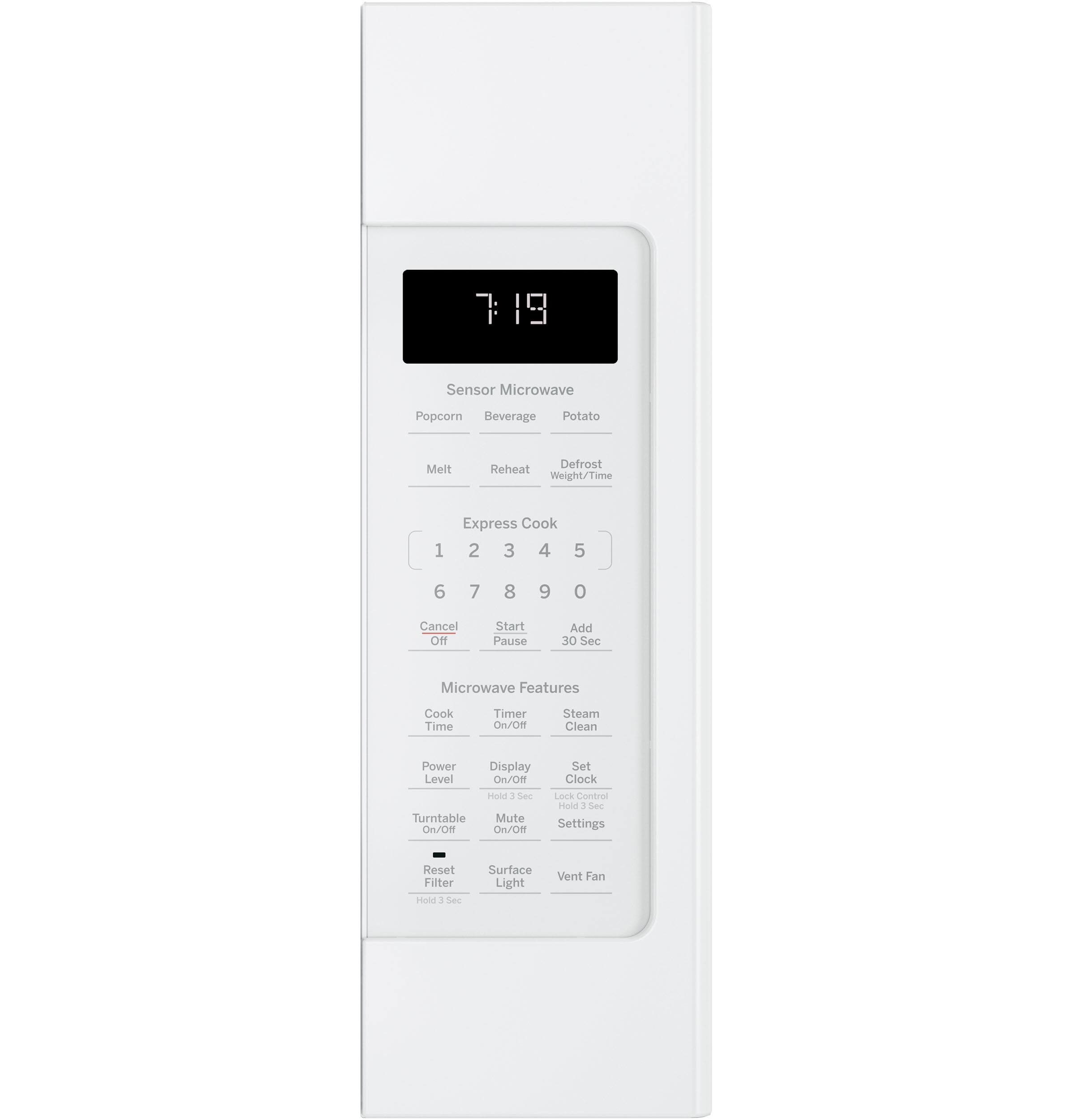 GE - 1.9 Cu. Ft. Over-the-Range Microwave with Sensor Cooking - White - Alt_View_Standard_11