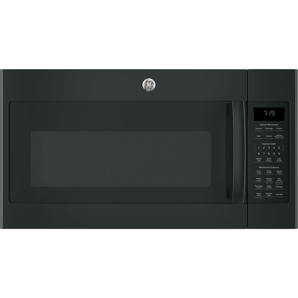 Over The Range Microwaves Pacific S Ge 1 9 Cu Ft Over The Range Microwave With Sensor Cooking Black