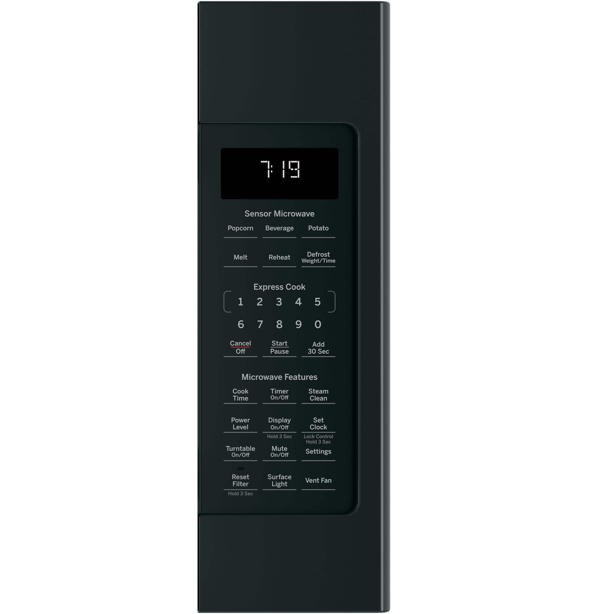 GE - 1.9 Cu. Ft. Over-the-Range Microwave with Sensor Cooking - Black - Alt_View_Standard_11