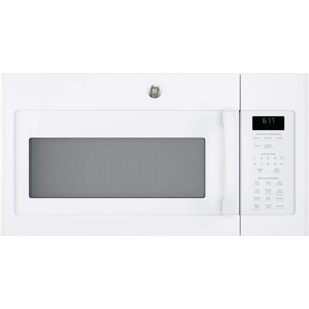 GE - 1.7 Cu. Ft. Over-the-Range Microwave - White - Front_Zoom