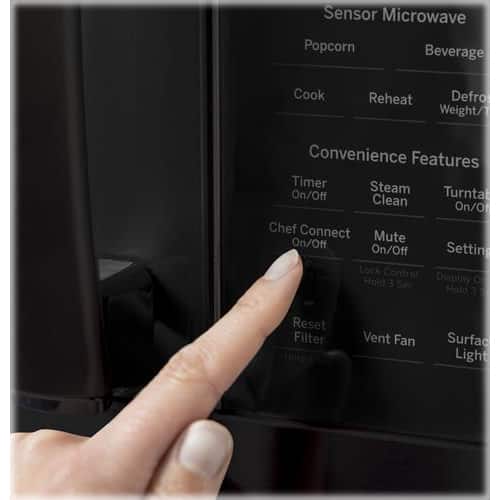 GE - Profile™ Series 1.7 cu. ft. Convection Over-the-Range Microwave - Black - Alt_View_Standard_11