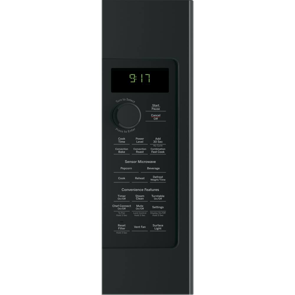 GE - Profile™ Series 1.7 cu. ft. Convection Over-the-Range Microwave - Black - Alt_View_Standard_16