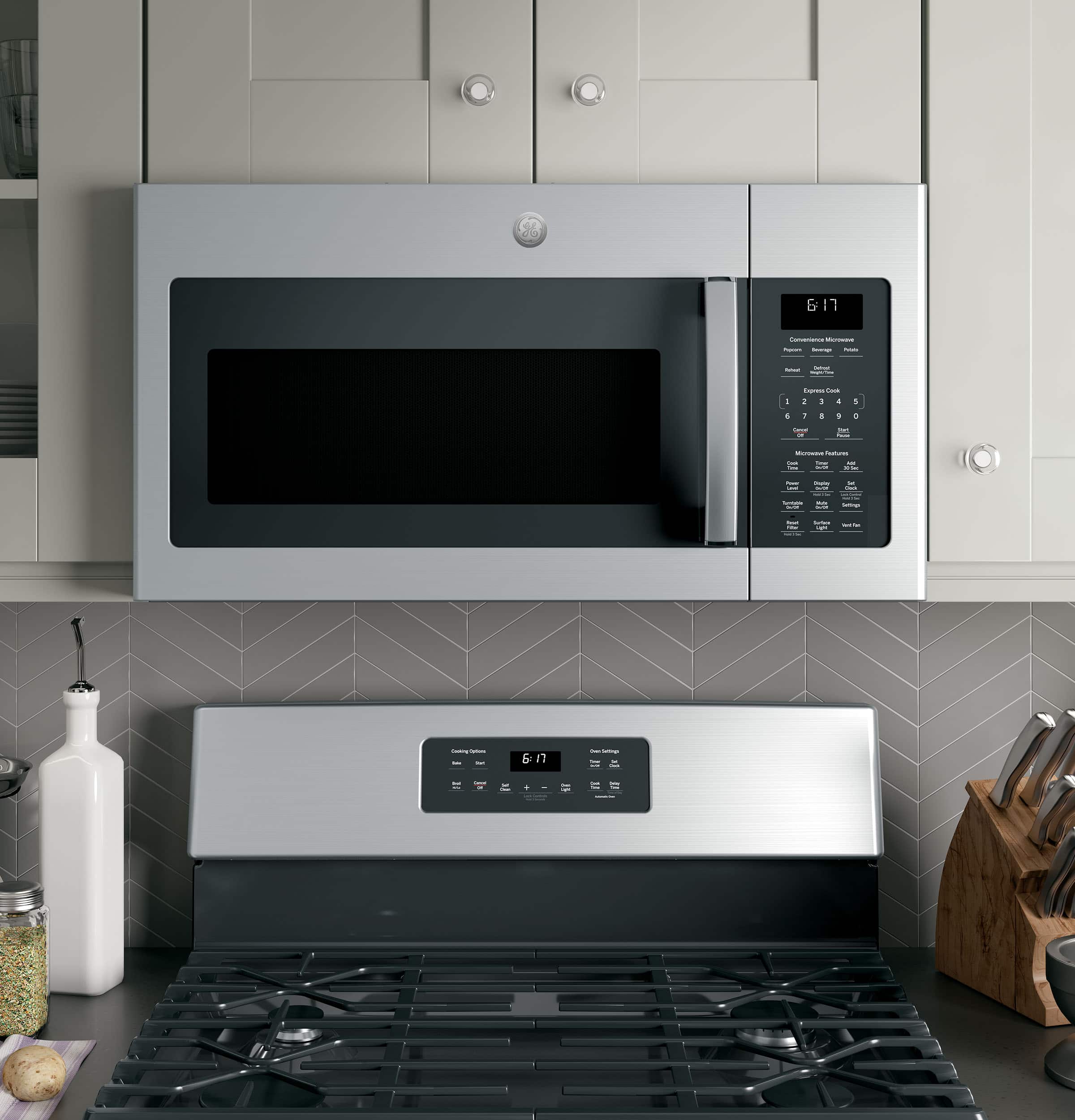 GE - 1.7 Cu. Ft. Over-the-Range Microwave with Sensor Cooking - Stainless steel - Alt_View_Standard_19