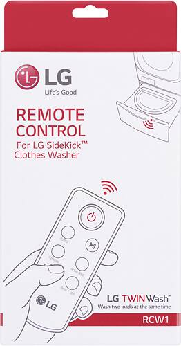 LG - Magnetic Remote Control for Select LG Washers - Black/Silver - Alt_View_Standard_11