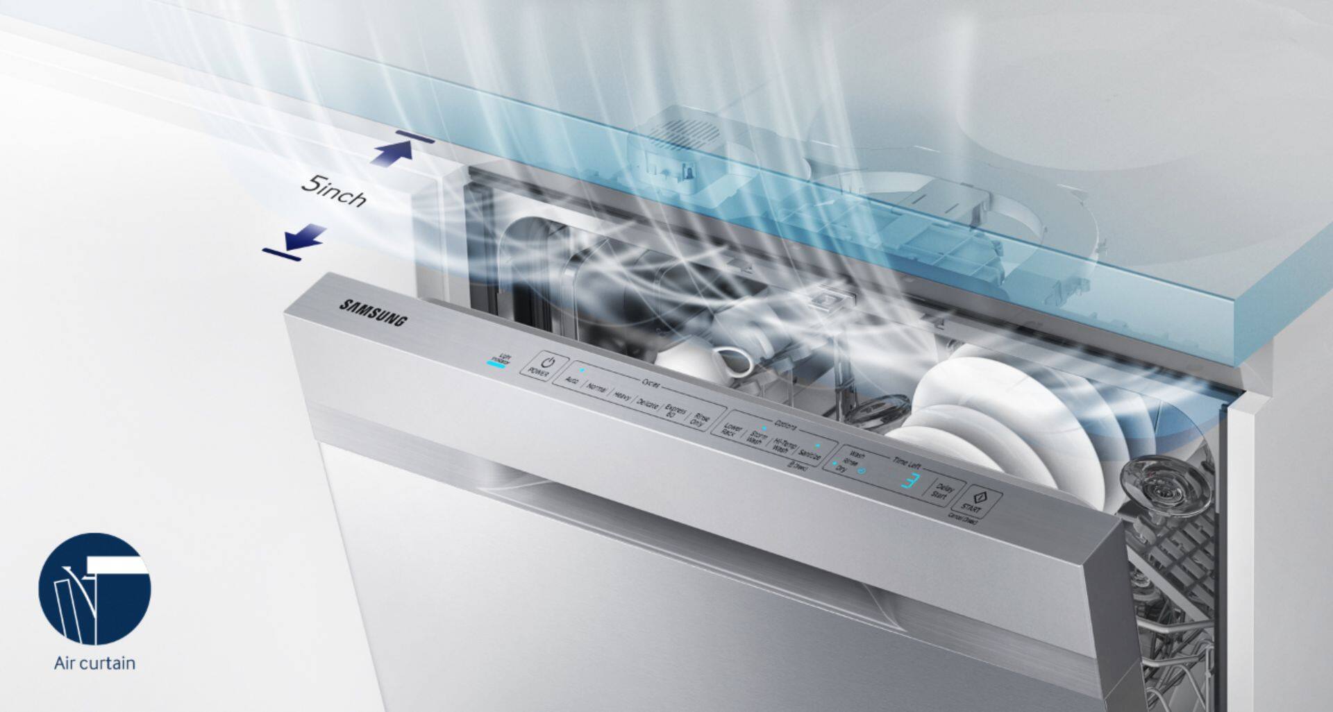 Samsung - StormWash™ 24" Top Control Built-In Dishwasher - Stainless steel - Alt_View_Standard_16