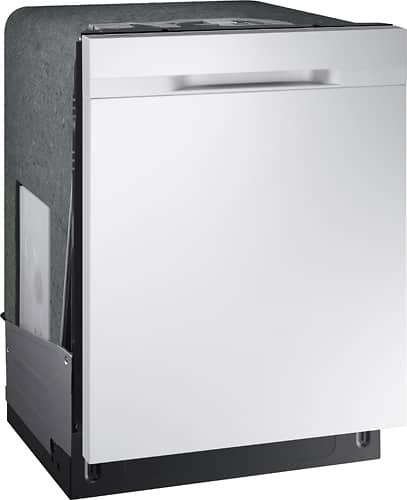 Samsung - StormWash™ 24" Top Control Built-In Dishwasher - White - Angle_Standard