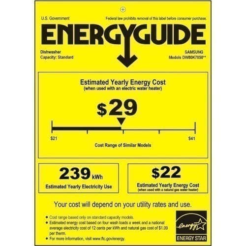 Samsung - StormWash™, 3rd Rack, 24" Top Control Built-In Dishwasher - Stainless steel - Energy_Guide