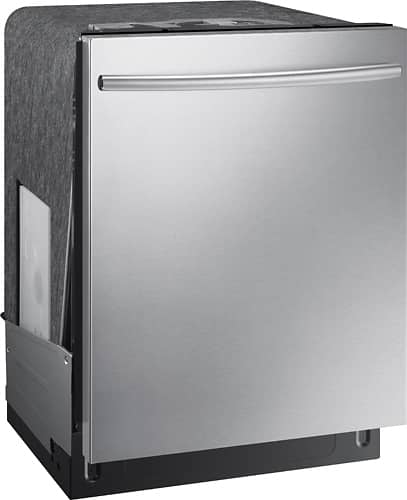 Samsung - StormWash™, 3rd Rack, 24" Top Control Built-In Dishwasher - Stainless steel - Angle_Standard