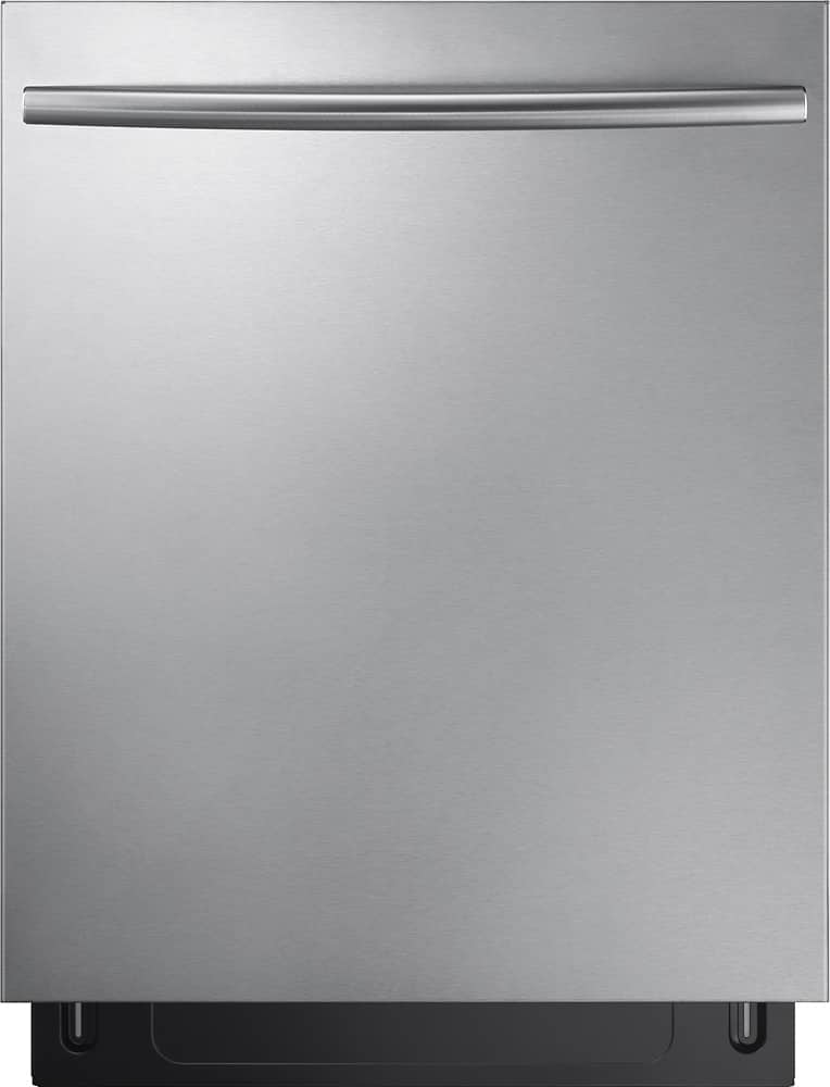 Samsung - StormWash™, 3rd Rack, 24" Top Control Built-In Dishwasher - Stainless steel - Front_Zoom