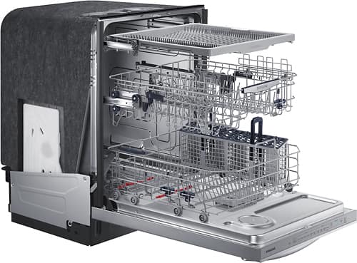 Samsung - StormWash™, 3rd Rack, 24" Top Control Built-In Dishwasher - Stainless steel - Alt_View_Standard_15
