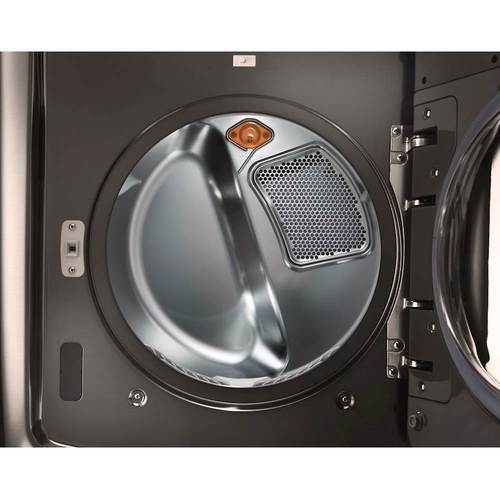 LG - SIGNATURE 9.0 Cu. Ft. 14-Cycle Smart Wi-Fi Gas Dryer with TurboSteam - Black stainless steel - Alt_View_Standard_13