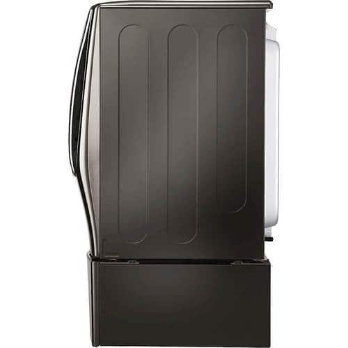 LG - SIGNATURE 9.0 Cu. Ft. 14-Cycle Smart Wi-Fi Gas Dryer with TurboSteam - Black stainless steel - Alt_View_Standard_16