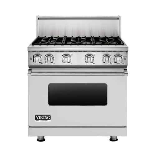 Viking - 5.1 Cu. Ft. Freestanding Gas Convection Range - Stainless steel - Front_Standard