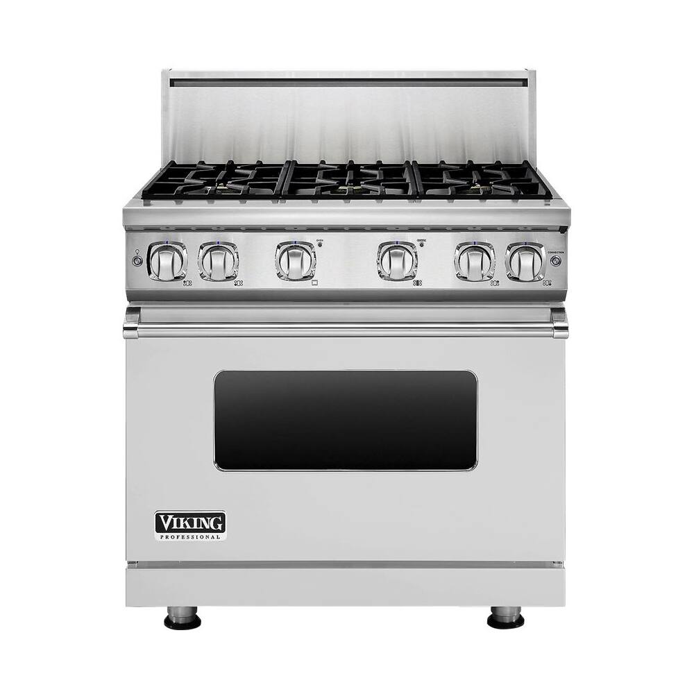 Viking - 5.1 Cu. Ft. Freestanding Gas Convection Range - Stainless steel - Front_Zoom