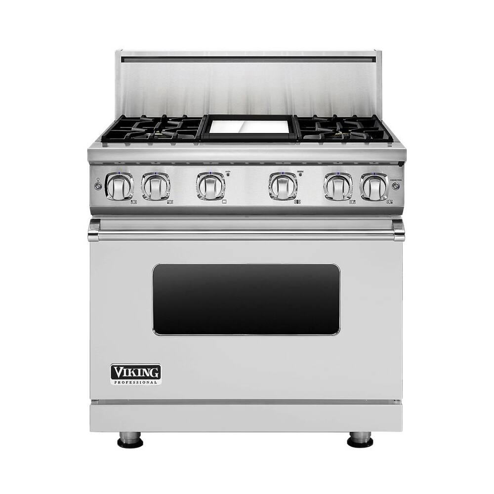 Viking - 5.1 Cu. Ft. Freestanding Gas Convection Range - Stainless steel - Front_Zoom