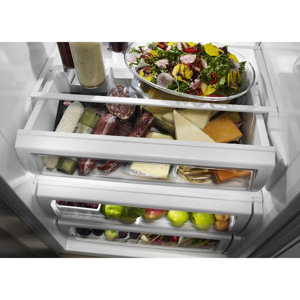 KitchenAid - 29.5 Cu. Ft. Side-by-Side Built-In Refrigerator - Stainless steel - Alt_View_Standard_15
