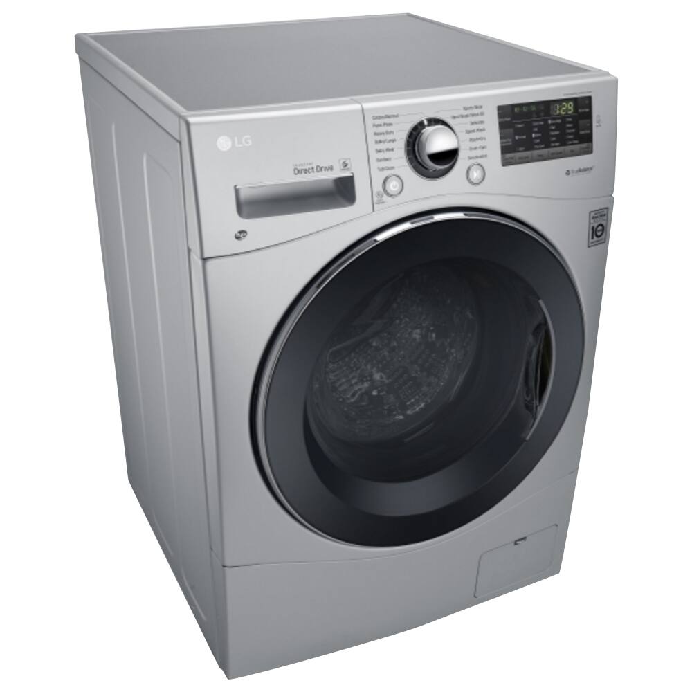 LG - 2.3 Cu. Ft. 14-Cycle Compact Front-Loading Washer and Electric Dryer Combo - Silver - Alt_View_Standard_11