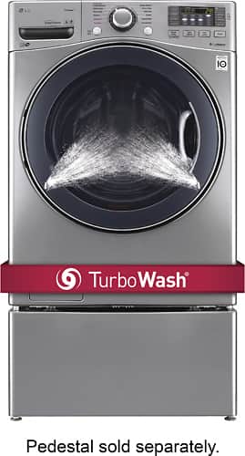 LG - TurboWash 4.5 Cu. Ft. 12-Cycle Front-Loading Washer with Steam - Graphite Steel - Alt_View_Standard_11