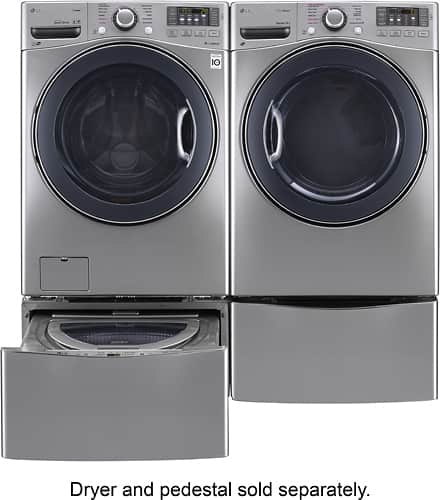 LG - TurboWash 4.5 Cu. Ft. 12-Cycle Front-Loading Washer with Steam - Graphite Steel - Alt_View_Standard_14