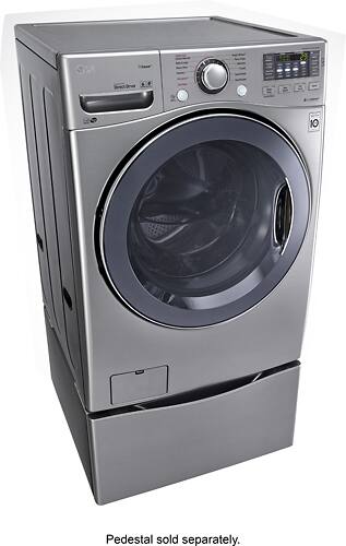 LG - TurboWash 4.5 Cu. Ft. 12-Cycle Front-Loading Washer with Steam - Graphite Steel - Alt_View_Standard_1