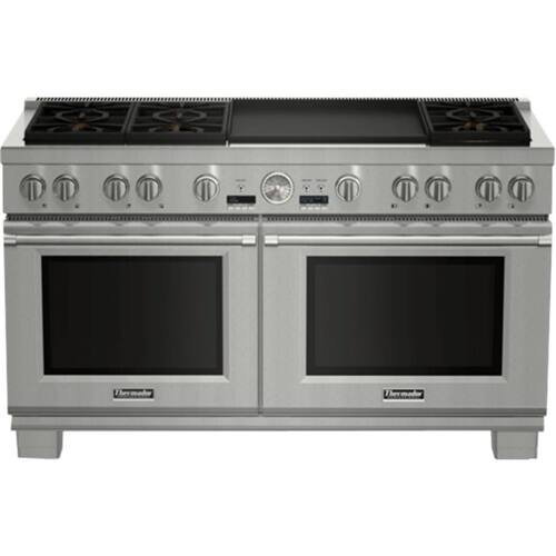 Thermador - 10.6 Cu. Ft. Self-Cleaning Freestanding Double Oven Dual Fuel Convection Range - Stainless steel - Alt_View_Standard_11