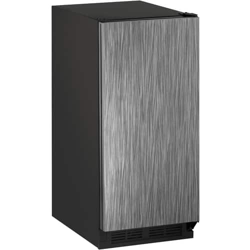 U-Line - 1000 Series 14.9" 60-Lb. Freestanding Icemaker - Black - Front_Standard