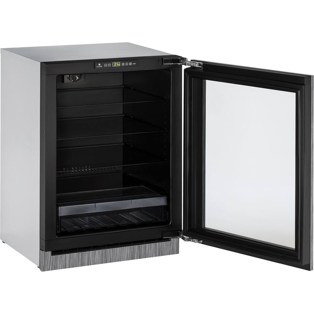 U-Line - 2000 Series 4.9 Cu. Ft. Built-In Compact Refrigerator - Silver - Alt_View_Standard_11