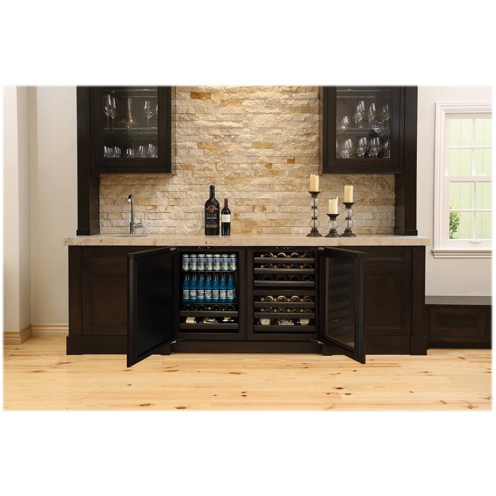 U-Line - Modular 3000 Series 10-Bottle Built-In Wine Refrigerator - Silver - Front_Standard
