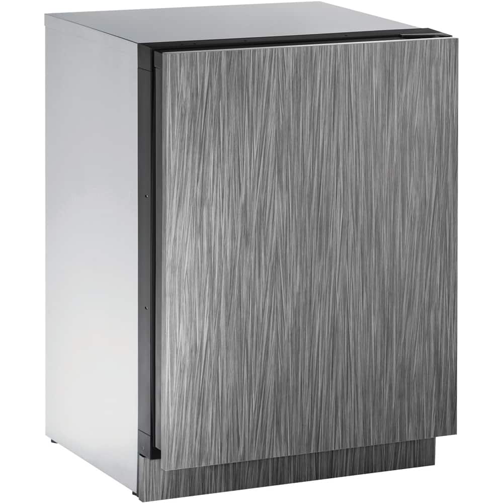U-Line - 2000 Series 4.9 Cu. Ft. Built-In Compact Refrigerator - Silver - Angle_Zoom