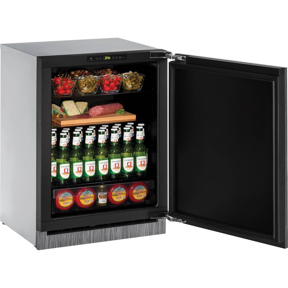 U-Line - 2000 Series 4.9 Cu. Ft. Built-In Compact Refrigerator - Silver - Alt_View_Standard_11