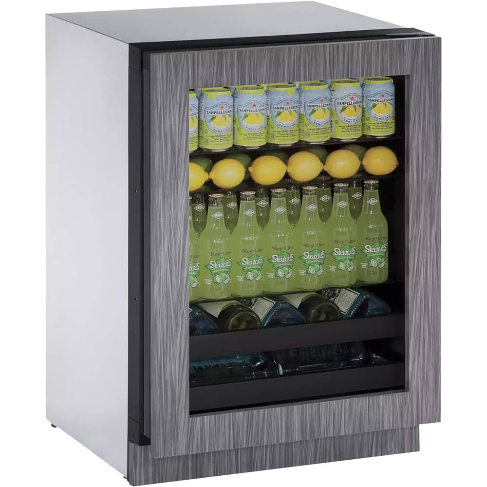 U-Line - Modular 3000 Series 10-Bottle Built-In Wine Refrigerator - Silver - Angle_Zoom