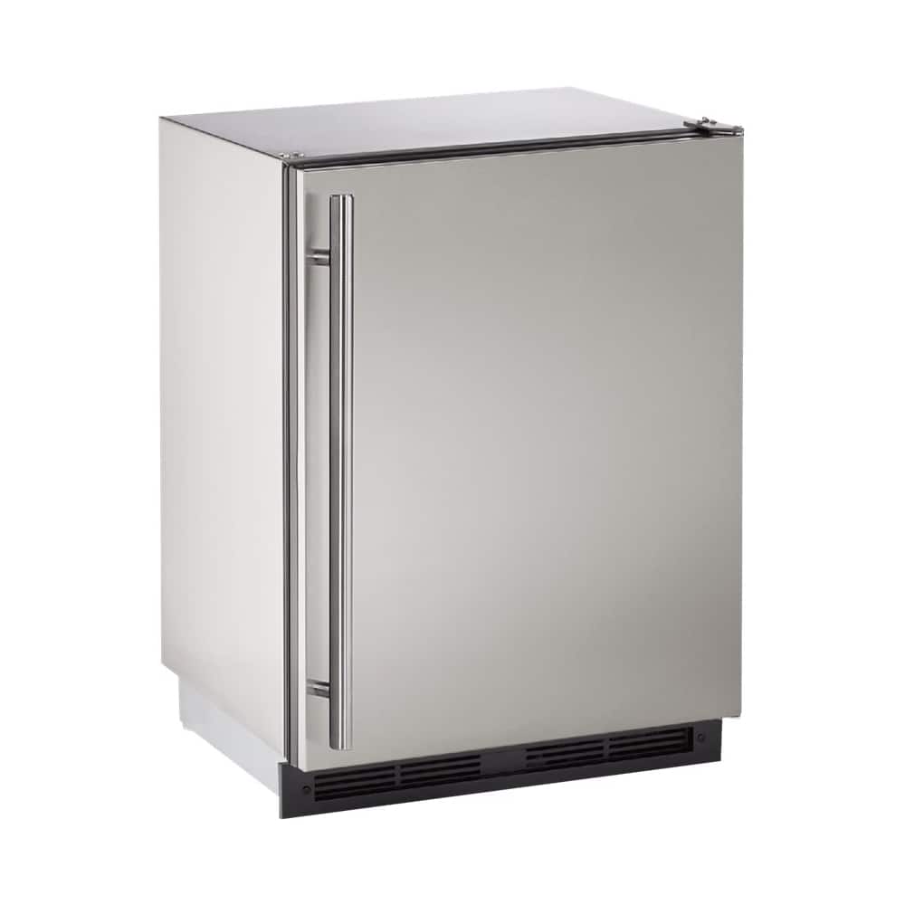 U-Line - Outdoor Series 5.2 Cu. Ft. Built-In Mini Fridge - Stainless steel - Front_Standard